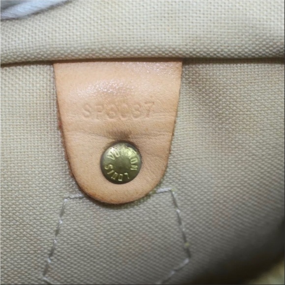 💯♥️Authentic Louis Vuitton Speedy 25 Azur Damier - Picture 8 of 10